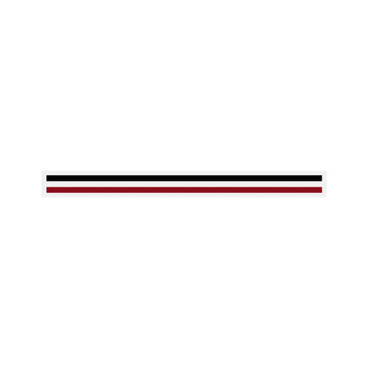 3/16" x 150 ft. Black & Burgundy 2 Color Pinstripe Tape