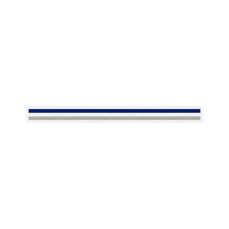 3/16" x 150 ft. 2 Color Pinstripe Tape (Electric Blue/Silver Metallic)