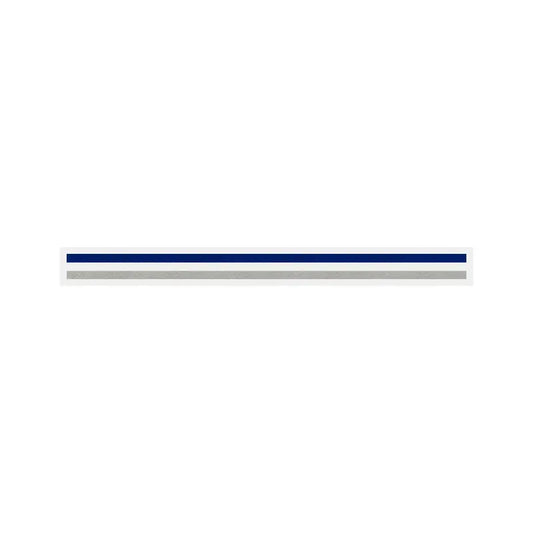 3/16" x 150 ft. Electric Blue Met. & Silver Met. 2 Color Pinstripe Tape