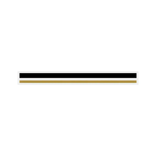 4/16" x 150 ft. Black & Gold Met. 2 Color Pinstripe Tape