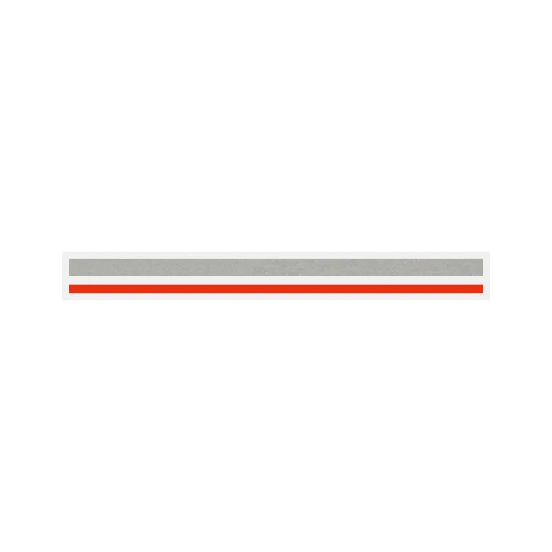 4/16" x 150 ft. Silver Met. & Red (Tomato) 2 Color Pinstripe Tape