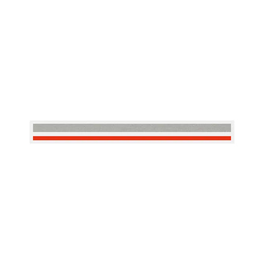 4/16" x 150 ft. Silver Met. & Red (Tomato) 2 Color Pinstripe Tape