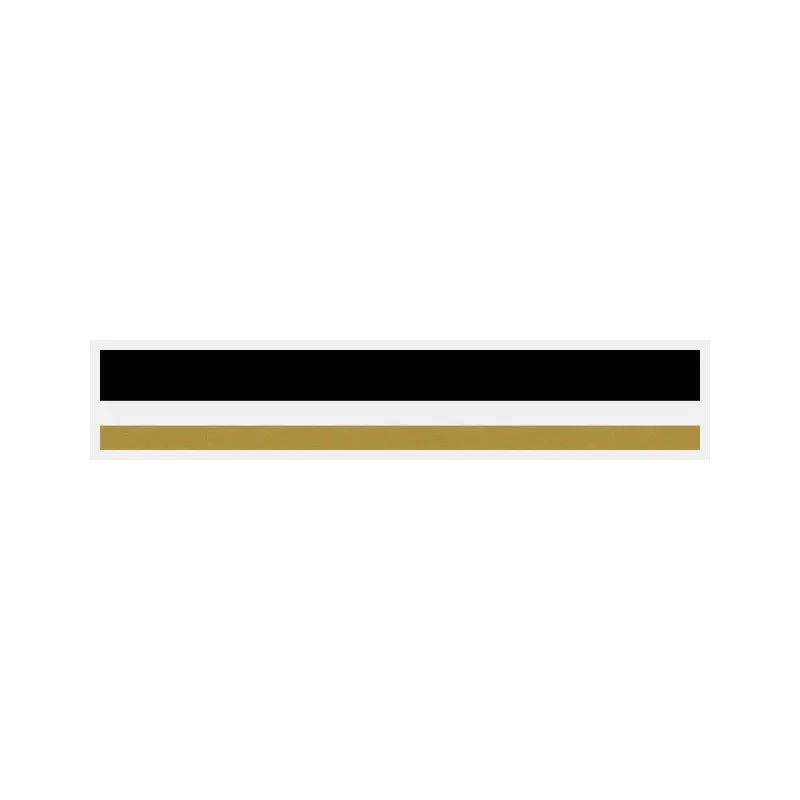 1/2" x 150 ft. Black & Gold Metallic 2 Color Pinstripe Tape