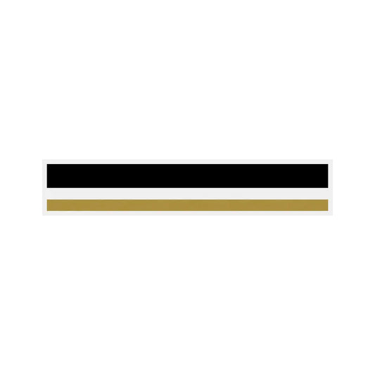 1/2" x 150 ft. Black & Gold Metallic 2 Color Pinstripe Tape