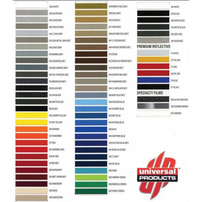 Pinstripe Color Chart